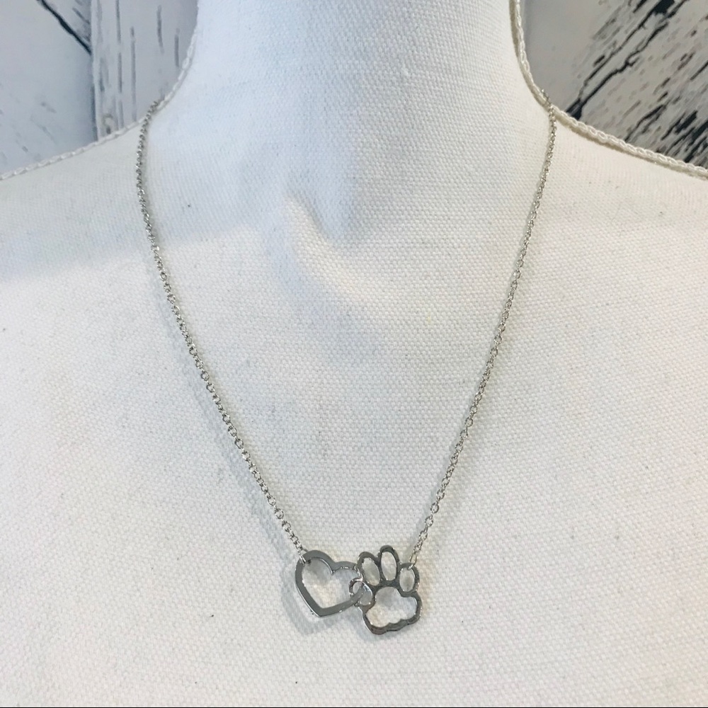 🐶 🐱 Paw Print/Heart Necklace - Picture 4 of 7
